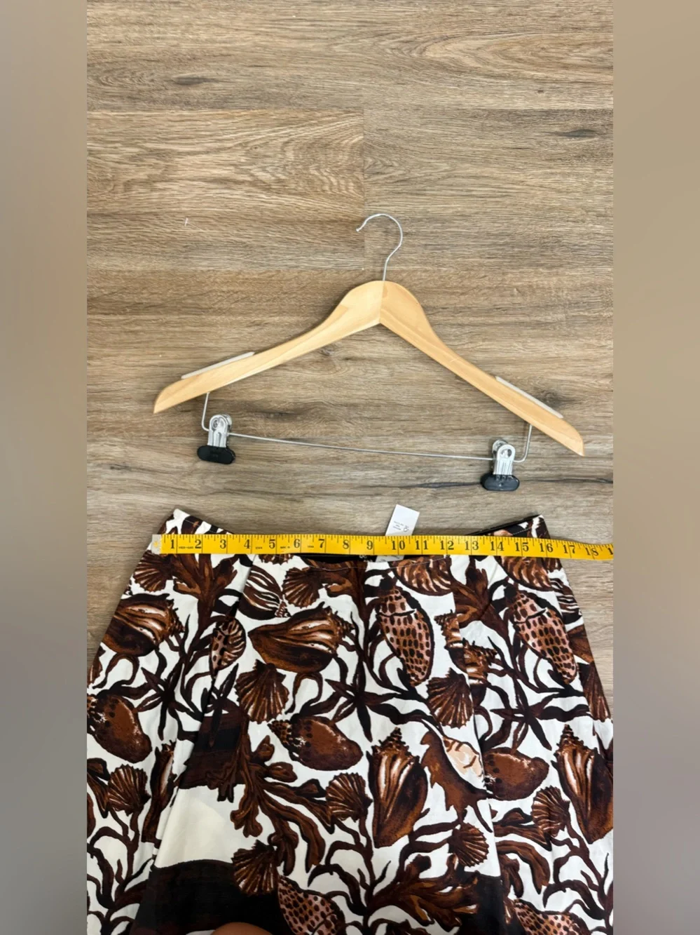 J.Crew Petite side-pleat midi skirt in lobster & seashell print Size 10P NWT